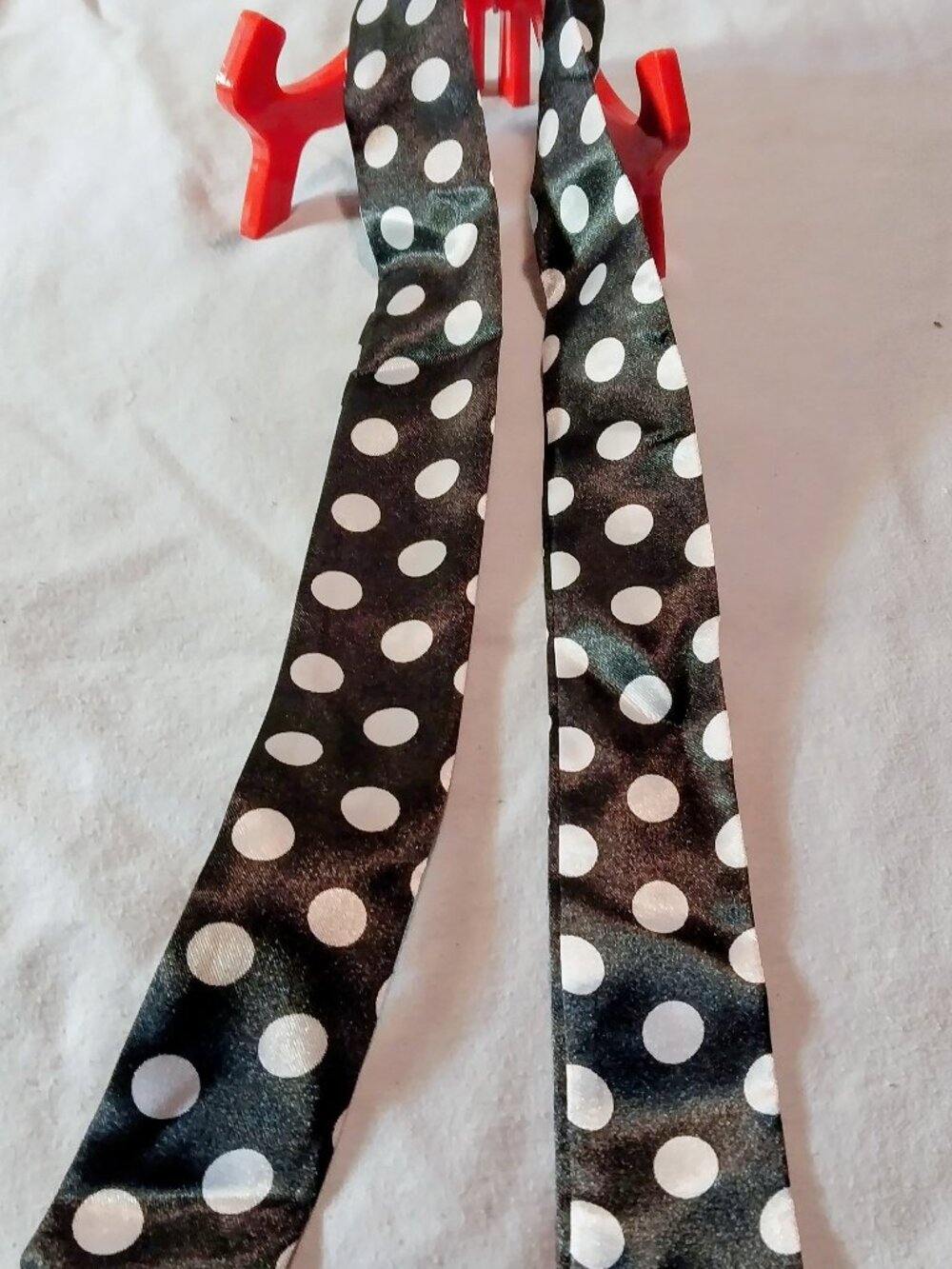 Black Polka Dot Purse Scarf
